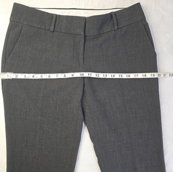 Ann Taylor Marisa Dress Pants Charcoal Gray Mid Rise Straight Leg Officewear 6 - Picture 8 of 11